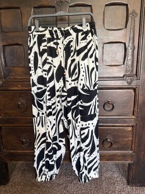 Christian Siriano Linen Blend Joggers